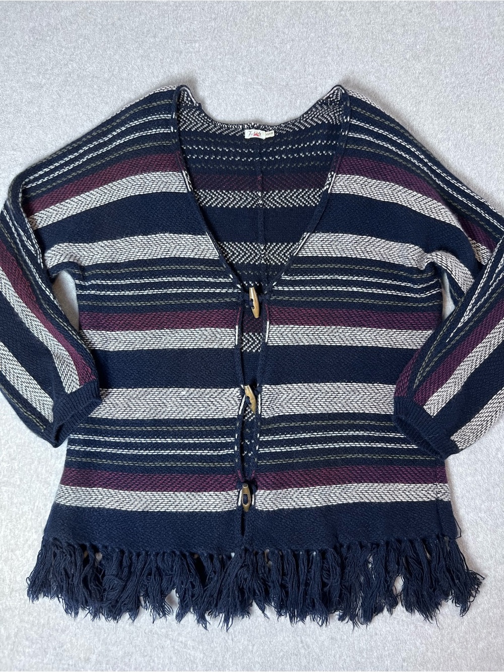 Faherty Wool Cashmere Denver Cardigan Coastal Boho Artsy XS/S - Picture 12 of 16